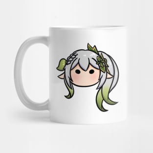 Genshin Impact Nahida chibi head | Morcaworks Mug